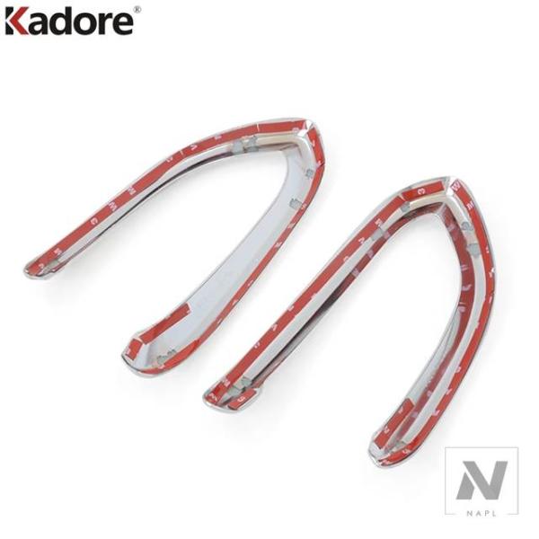 【並行輸入品】フィアット500X 2014-18用フロントフォグライトランプカバートリムヘッドフォグライトアイブロウアイリッドトリム