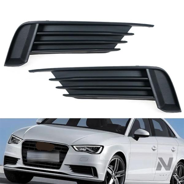 並行輸入品 フロントバンパーフォグランプグリルトリムカバー アウディ A3 2013 - 17 8V5807681 8V5807682
