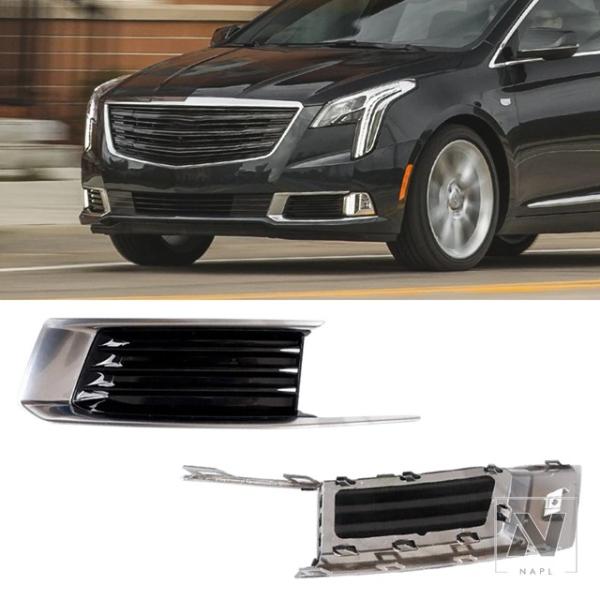 並行輸入品 キャデラック XTS 2018 2019 フォグランプフレーム デイタイムランニングライトカバー フロントバンパー