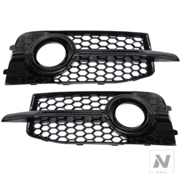 並行輸入品 アウディ A1 8X S-Line 2010 2010 2012 2013 2014 フロントバンパー フォグランプ グリルカバー ハニカムグリル 
