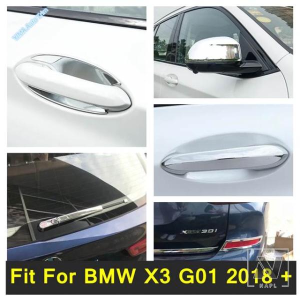 【並行輸入品】BMW バックミラーアイブロウ/リアウィンドウワイパー/ドアハンドル/フォグランプABSアクセサリーカバートリム X3 G01 2018 - 20