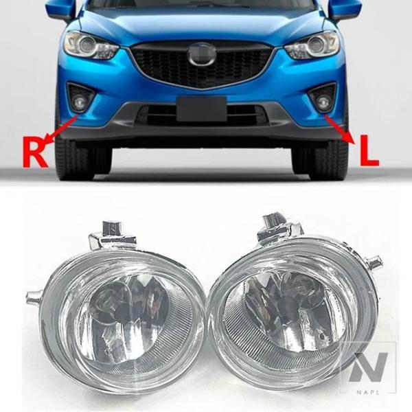 【並行輸入品】マツダ フロントバンパーフォグランプ 電球付き 5 6 3 アクセラ CX-7 MX-5 MPV ミアータ用