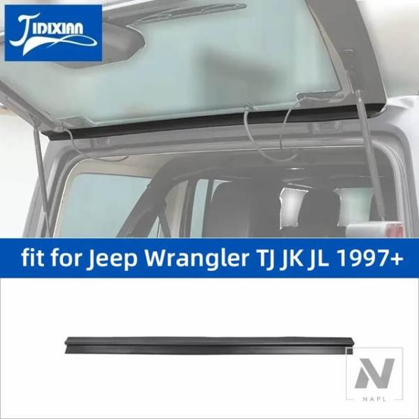 並行輸入品 ジープ ラングラー TJ/JK/JL 1997-2026 テールゲート ドア エッジ フロントガラス ダイバーション フルーム用カー テールゲート ガラス レイン ガイ