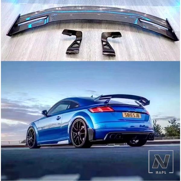 【並行輸入品】アウディ スポイラーリップ TT RS MK3 R8 V8 V10 クーペ 2008-2020 スポーツ GT ウイングスプリッタークーペレーシン