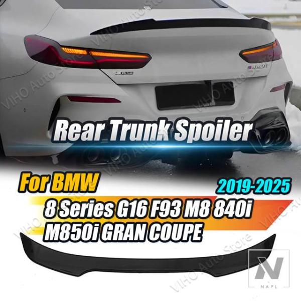 【並行輸入品】BMW 8 シリーズ G16 840I M850I グランクーペ F93 M8 2019-2025 リアルーフスポーツスポイラーテール翼トランクリ