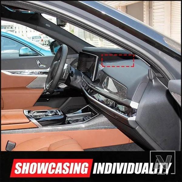【並行輸入品】BMW 7シリーズ G70 2023+ ダッシュボードスピーカーメッシュ装飾フレームステンレスインテリアアクセサリー 1個