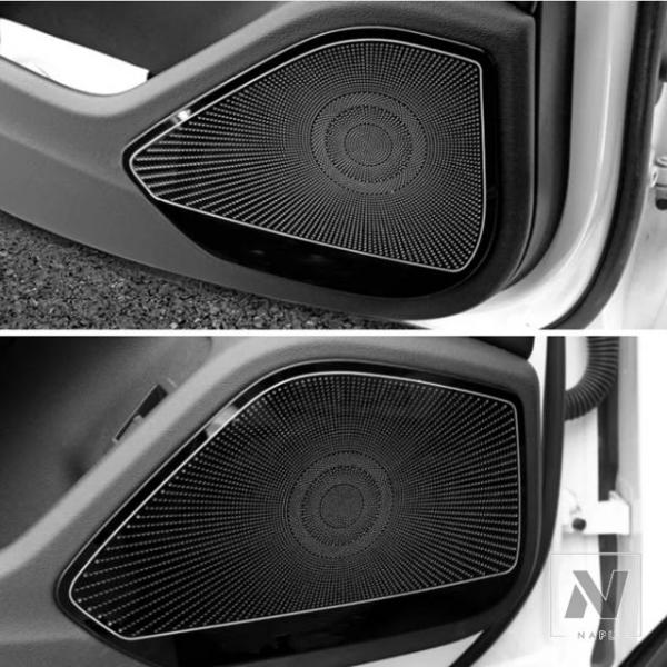 並行輸入品 アウディ A4 B9 / A5 2017-2022 インテリアスタイリングドアスピーカーオーディオスピーカー装飾カバートリム