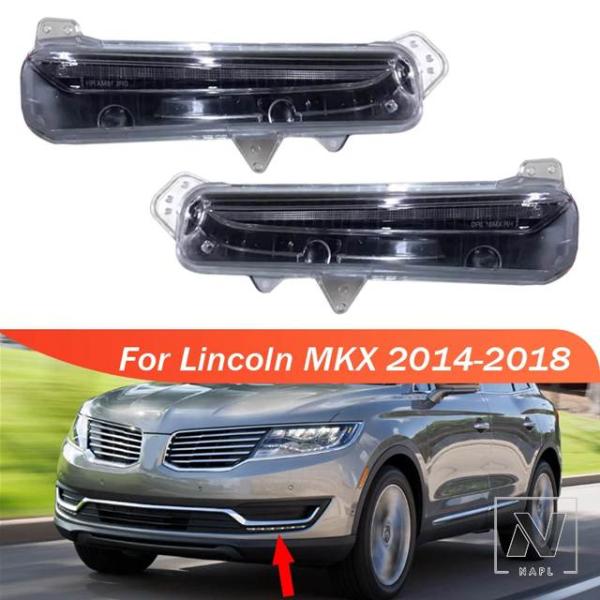 【並行輸入品】デイタイムランニングライト FOGLIGHT リンカーン MKX 2014-2017 2018 LED DRL フロントバンパーライトヘッドライト