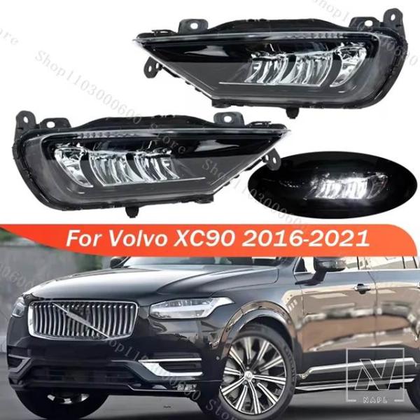 【並行輸入品】ボルボ XC90 2016-2021 LED フォグランプデイタイムランニングライトフロントヘッドライトフォグライト運転日ウインカー 313958