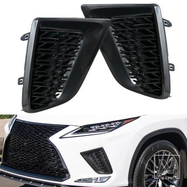 並行輸入品 レクサス RX350 RX450H 2020-2022 フォグランプカバー フロントバンパー フォグランプ グリルフレーム