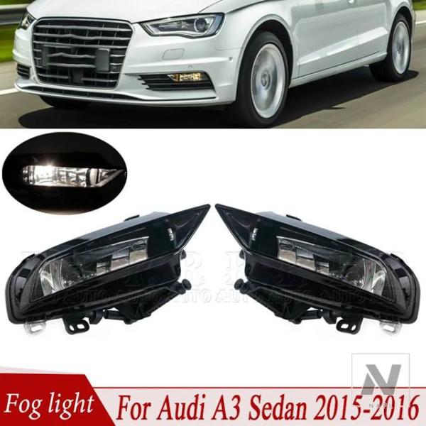 並行輸入品 アウディ A3 セダン 2015-16 フロントバンパーフォグランプ フォグライトアセンブリハロゲンバルブ 8V0941699B 8V0