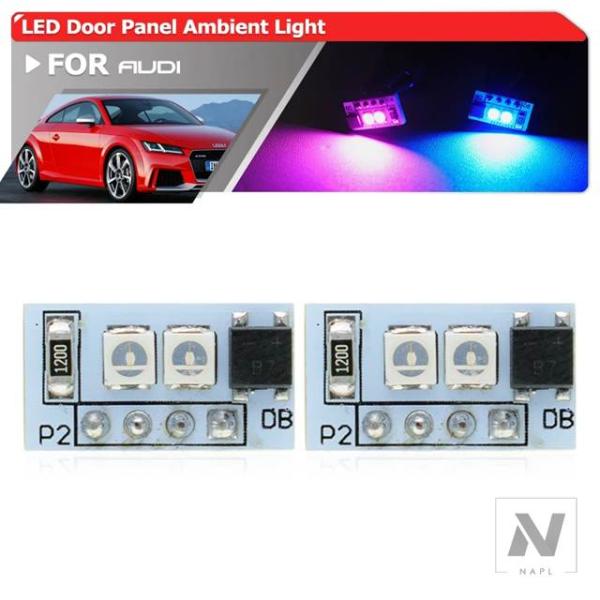 並行輸入品 2016-2024 アウディ R8 2015-2023 アウディ TT/TT S/TT RS LEDインテリアドアパネルアンビエントライトドア収納コ