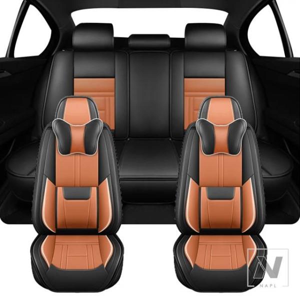【並行輸入品】汎用 アウディ PU レザーカーシートカバーQ7 4L A7 A6 C6 アバント Q5 A4 B8 B7 A3 8P Q3 Q2L クッションオ