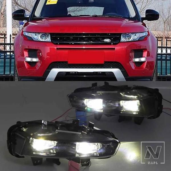 【並行輸入品】ランドローバー レンジローバー用フロントフォグランプ イヴォーク 2011-16 LEDヘッドライトフォグランプ