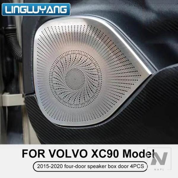 【並行輸入品】ボルボ XC90 4ドアスピーカーボックスドア高低サウンドカバーインテリアステッカー 2015 -2023-25 22 21 2019 2018 