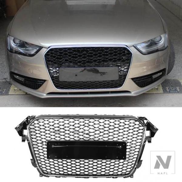 【並行輸入品】アウディ A4 S4 B8.5 SLINE フロントレーシンググリル クロームフレーム 2013-2015