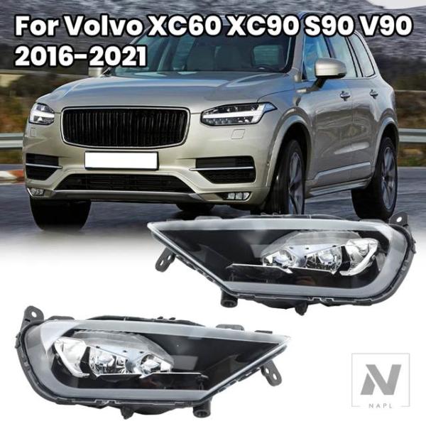 【並行輸入品】ボルボ XC60 XC90 S90 V90 2016-2019-21用 LED フォグランプ フロントバンパー フォグライト ヘッドライト アセン