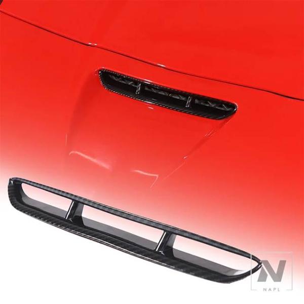 並行輸入品 シボレー コルベット C6 2005-2013ABS カーフード フロントエアポート装飾フレーム