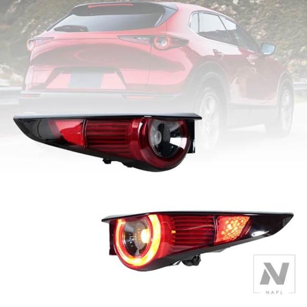 【並行輸入品】マツダ CX-30 2020 2021 2022 2023 LEDリアテールライト 警告ブレーキストップフォグランプ ウィンカーライト