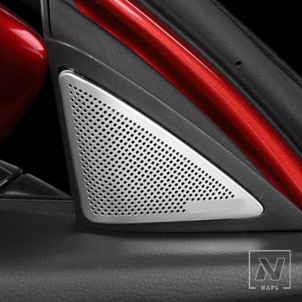 【並行輸入品】マツダ CX-30 CX30 2020 2021 2022-2024 6個 Aピラーオーディオスピーカーカバートリム ドアスピーカーカバートリム