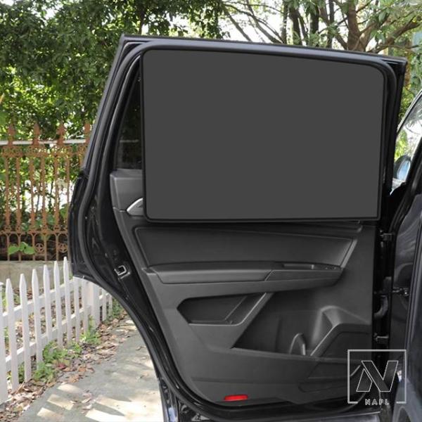 【並行輸入品】マグネット式ブラック車サイドウィンドウサンシェードパラソルUVカットカーテンアクセサリー アウディ A4 B8 B7 A3 8P 8V A6 C6