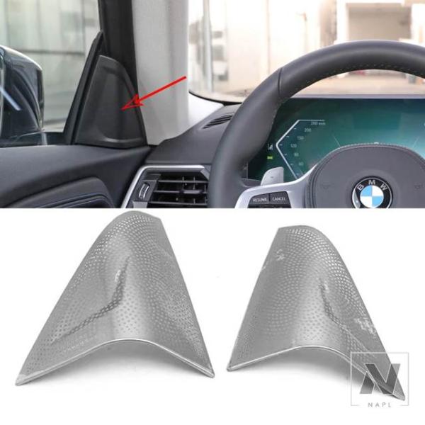【並行輸入品】スタイリングトレブルスピーカーカバー フロントドア高音域ホーンスピーカー蓋ステッカー BMW 2シリーズグランクーペ F44 2020 2021-