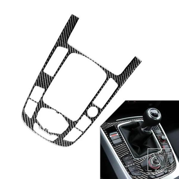 【並行輸入品】プロテクター インテリア ギアシフトパネル シフトノブカバー 1個 アウディ SQ5 8R 2010-2018 カーボンエポキシコーティング ソフ