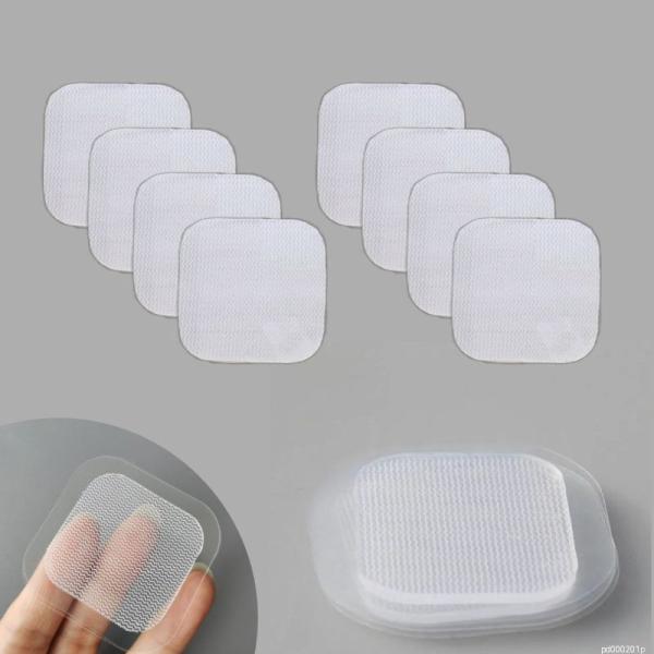 EMS 低周波 電極 ゲル 8枚（4ペア） よわめ粘着 アクセサリ パッド 端子 粘着パッド HV-PAD ロングライフ
