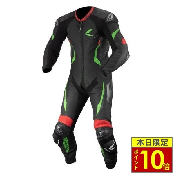＼ポイント10倍／ RS TAICHI タイチ NXL307 GP-WRX R307 RACING SUIT BLACK/GREEN 在庫限り