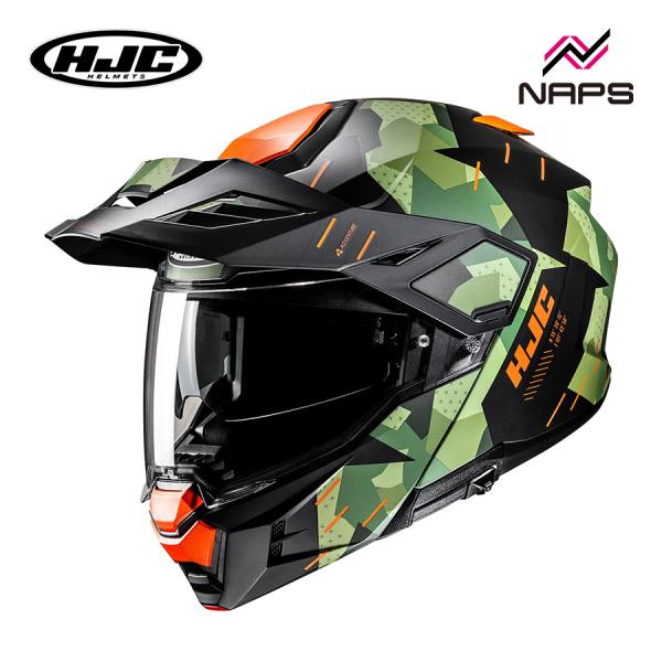 HJC ヘルメット バイク i80 ロキ BLACK/GREEN (MC47SF) オフロード