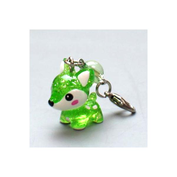 奈良みやげ】幸せバンビちゃん ラッキーストーンストラップ 8月