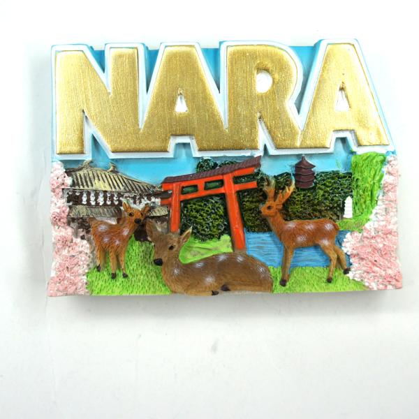 【奈良みやげ】奈良鹿マグネット(NARA)