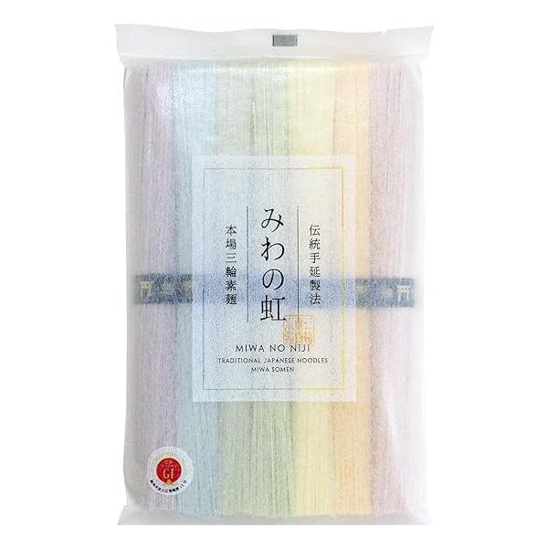 独特なコシやのど越しに加え虹をイメージした7色のカラフルな素麺に仕上げましたギフトや手土産にいつもと違う贈り物としてお使いいただけます 単品のみのご注文の場合はメール便でポスト投函になります。同梱包品がある場合は、全体の荷姿でお届け方法は変...