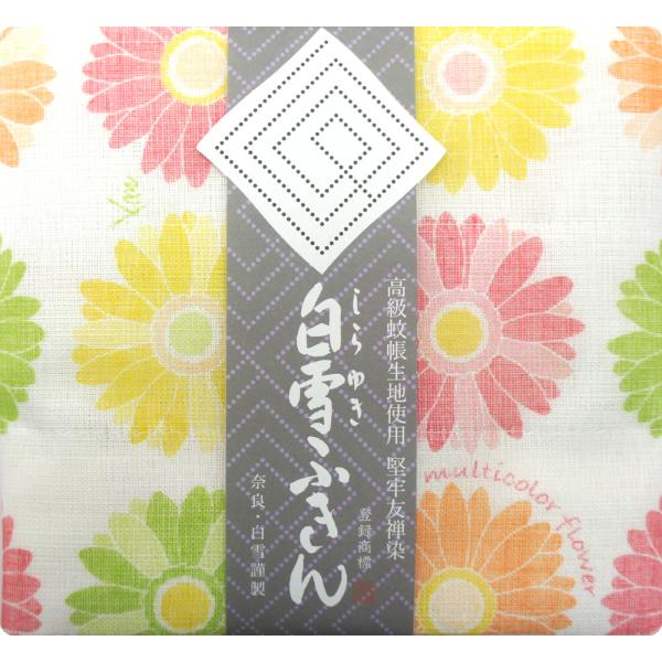 表面は柄物、裏面は真っ白の蚊帳生地のリバーシブル仕立てになっております。●優れた機能性吸水性に優れ、汚れを素早く吸い取り、さっと洗い流すだけで簡単に汚れが落ちます。しみなど付いた場合は、漂白していただいても、色落ちしにくく、長期に渡り、白さ...
