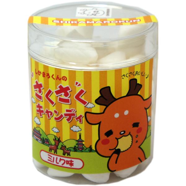 サクッとした食感とミルク風味があわさったクセになる噛めるキャンディ。サクサクっと止まらないおやつです。【内容量】80g【原材料】砂糖(国内製造)、水飴、乳製品、牛乳/香料、加工澱粉(一部に乳製品を含む)【パッケージサイズ】　横約6×縦約7ｃ...