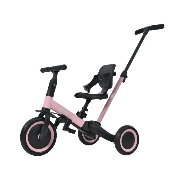 三輪車 足けりバイク 一台4役 ベビーカー かじとり 手押し棒付 子供用