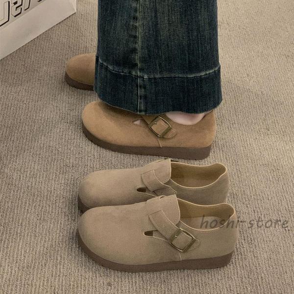 モカシン レディース フラットシューズ 森ガール ローファー ラウンドトゥ レトロ 靴 フラット底 大人可愛い スリッポン シューズ 楽ちん 春 秋
