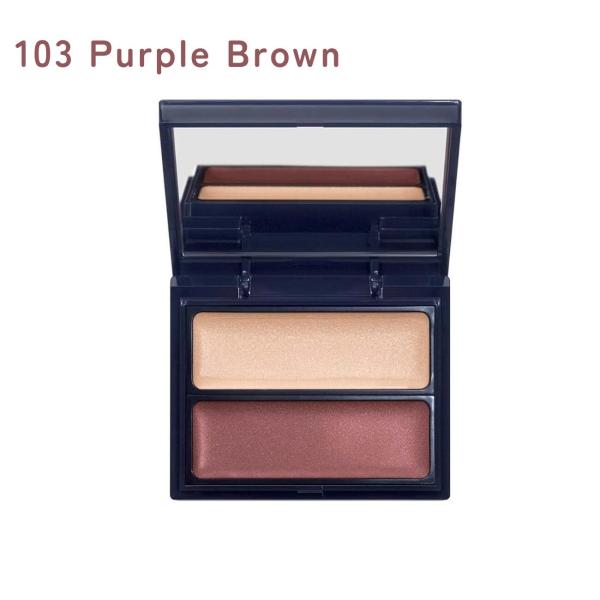 ボリカ セラムマルチグロウデュオ 103 Purple Brown パープルブラウン ハイライター ハイライト チーク ツヤ肌 潤い パール アイクリーム Borica ブルベ