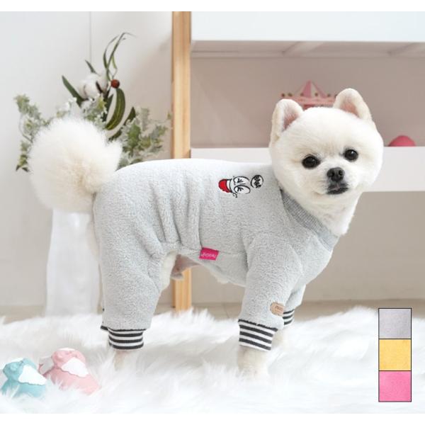chimocoページです　フリフリロンパース　犬服 つなぎ服 nari-pet_tsu21
