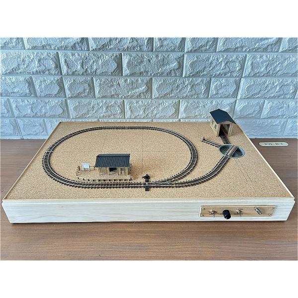 650x400mm】HOナロー(1/80-87,9mm,R150) 手動ターンテーブル搭載 軽便