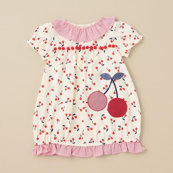 ベイビーチアー(baby cheer)さくらんぼ柄ワンピース【O_30】【outlet