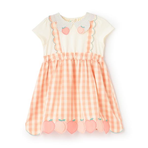 ベイビーチアー(baby cheer)ももワンピース【BACH_fruit】【30％OFF