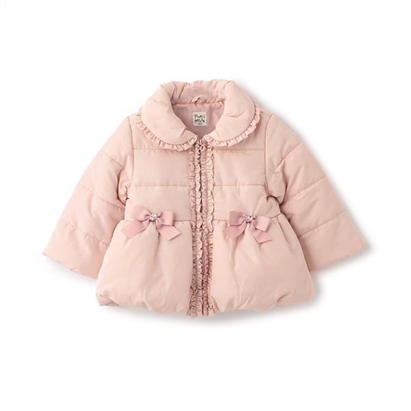 Pupil House（ピューピルハウス） 中綿フリルコート : ナルミヤ