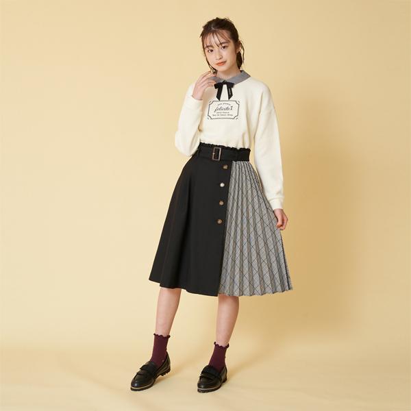 ポンポネット ジュニア スカート LL(165) & リボンタイ