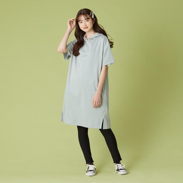 ポンポネットジュニア Pom Ponette Junior ロゴtシャツパーカーワンピース ナルミヤオンラインpaypayモール店 通販 Paypayモール