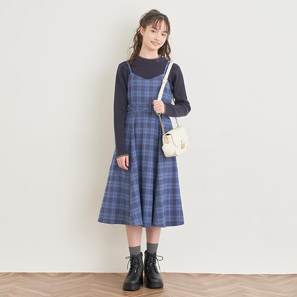 pom ponette junior ポンポネットジュニア(pom junior)リブニット+ 