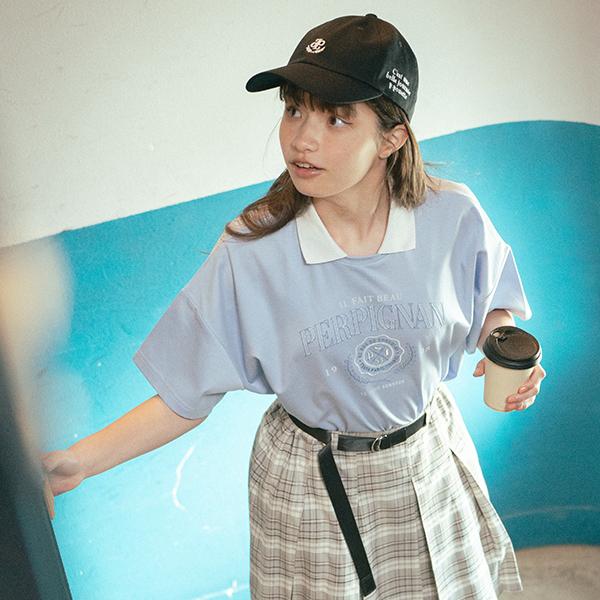 トップス Pom pom ponette junior パールシルケットTシャツ【50％OFF】【SALE