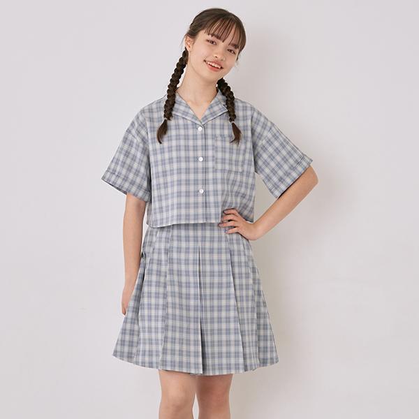 pom ponette junior（ポンポネット ジュニア） 開衿シャツセットアップ