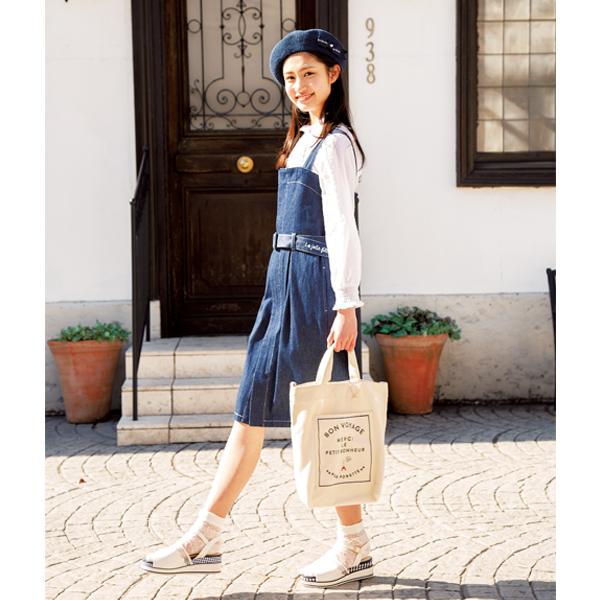 ポンポネットジュニア(pom ponette junior)ベルトつき2WAYデニム