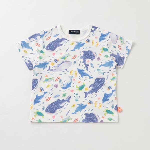 kladskap（クレードスコープ） 海の生き物柄半袖Tシャツ【O_30
